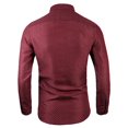 thumbnail image 4 of Chemises pour Hommes, Chemise Formelle à Imprimé Coloré Manches Longues Col Rabattu Blouse Chemise, Chemises Manches Longues pour Hommes, Chemises Manches Longues pour Hommes, 4 of 7