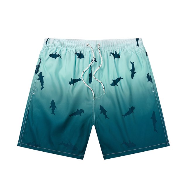 TopLLC Mens Shorts, Man Shorts Men Fashion Casual Drawstring Elastic Gradient Printing Design Beach Shorts