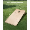 thumbnail image 2 of VEVOR 4x2ft Cornhole Set Portable Outdoor Corn Hole Toss Game Board Wood Carry Case, 2 of 7