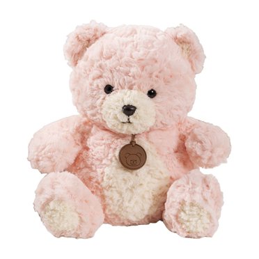 Pink Classic Teddy Bear Plush Toy Soft Stuffed Animal Doll Cute Zoo Plushie Gift For Kids Boys Girls Holiday Birthday Soothing 11.8 Inches