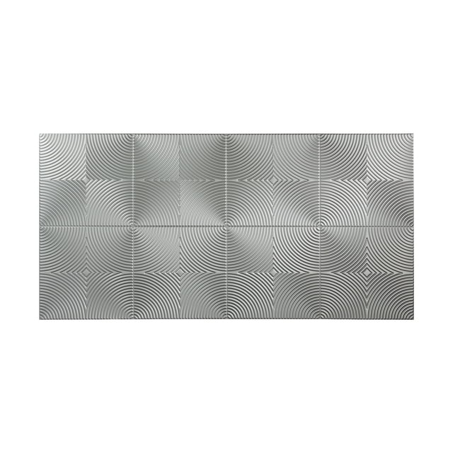 FASÄDE Easy Installation Echo Argent Silver Wall Panel (4' x 8' Panel)