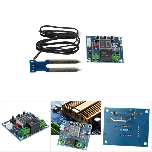 ANGGREK XH-M214 Module de Capteur d'Humidité du Sol Capteur d'Irrigation Automatique Module d'Affichage Numérique DC12V, Capteur de Sol, Capteur d'Humidité du Sol