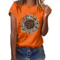 thumbnail image 1 of Birdeem Womens Round- Neck Christmas Printing Recreational Short Sleeve Tops, 1 of 1
