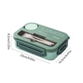thumbnail image 3 of EGNMCR Kitchen Gadgets, Kitchen Accessories 4 Compartments In One Large Lunch Box Leakproof Lunch Box Suitable For Dining Out Work School Plastic Microwave Lunch Box Sealed lunch boxes, 3 of 7