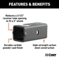 thumbnail image 2 of Curt Hitch 45405 Trailer Hitch Receiver Tube Adapter R24 Adapts From 2-1/2 Inch To 2 Inch; Single; Tube Without Collar, 2 of 2