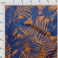 thumbnail image 3 of oneOone Rayon Medium Blue Fabric Leaves Sewing Craft Projects Fabric Prints By Yard 56 Inch Wide-YE, 3 of 5