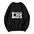 thumbnail image 1 of MesaSe Sweatshirt Femme Sweat-Shirt Col Rond Pull Lettre Print Hoodie, 1 of 2