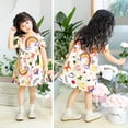 thumbnail image 4 of LUOGENLI Robe Bébé Robes pour Bébés Filles Robe Maxi pour Filles 2025 Vacances Beige 4-5 Ans, 4 of 4