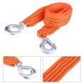 thumbnail image 2 of LHCER Towing Rope,4 Meter Load 3 Ton Car Trailer Towing Rope Strap Tow Cable with Hooks Emergency Vehicle Tool, Towing Tool, 2 of 8