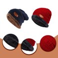 thumbnail image 4 of Foreign Trade Labeling Knitted Cap Velvet Wool Cap Winter Outdoor Ski Cap, 4 of 9