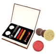 thumbnail image 1 of Wax Seal Stamp Kit Classic Wax Stamps with Sealing Wax Sticks for Cards Envelopes Invitations Wine Packages Wedding Letters, 1 of 8