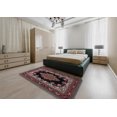 thumbnail image 4 of Ahgly Company Indoor Rectangle Traditional Dark Scarlet Red Medallion Area Rugs, 4' x 6', 4 of 6