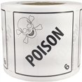 thumbnail image 1 of Classe de Danger 6 D.O.T. POISON Labels 4 x 4" Pouce Carré 500 Pack, 1 of 1