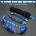 thumbnail image 4 of Uxcell Lunettes de Sport Professionnelles Ajustables, Lunettes de Sécurité Unisexes Lunettes de Protection pour Basketball Racquetball Transparent, 4 of 7