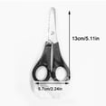 thumbnail image 3 of F Kids Ruler Scissors Safety Blades With Measurement Marks Crafting School Supplies Office Tool Pvc Protective Case 0.06Lb, 3 of 3