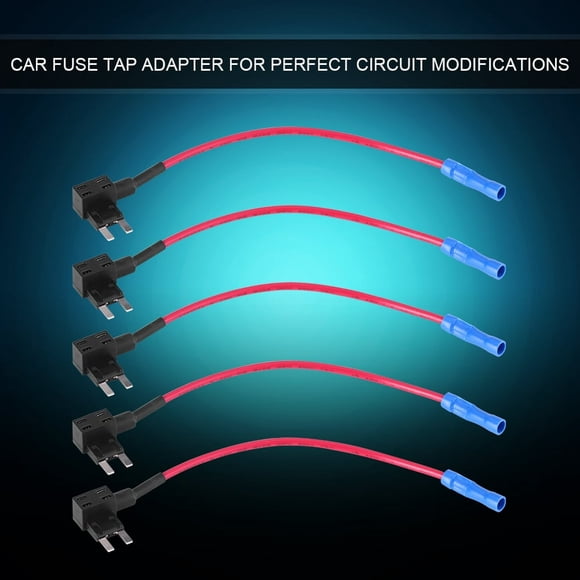 CUITING 5Pcs Car Auto Circuit Fuse Tap Adapters Blade Fuses Holder for Easy and Safe Use Mini Type