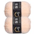 thumbnail image 1 of Unique Bargains Fil Acrylique Abricot, Lot de 2, 50 g Chacun, 1 of 7
