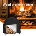 thumbnail image 1 of mtvxesu Heavy Duty Firewood Log Rack Cover with Openable Front Flap, Weatherproof Outdoor Patio Firewood Cover, Anti-Wind Design, 48" Long X 24" Wide X 48" High, 1 Piece, 1 of 7