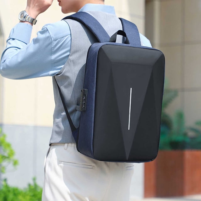 Vadktai Anti Theft Business Backpack, Fits 15.6 Inch Laptop, Smart Work Backpack with USB Charging Port for Office Work Airplane Business Travel