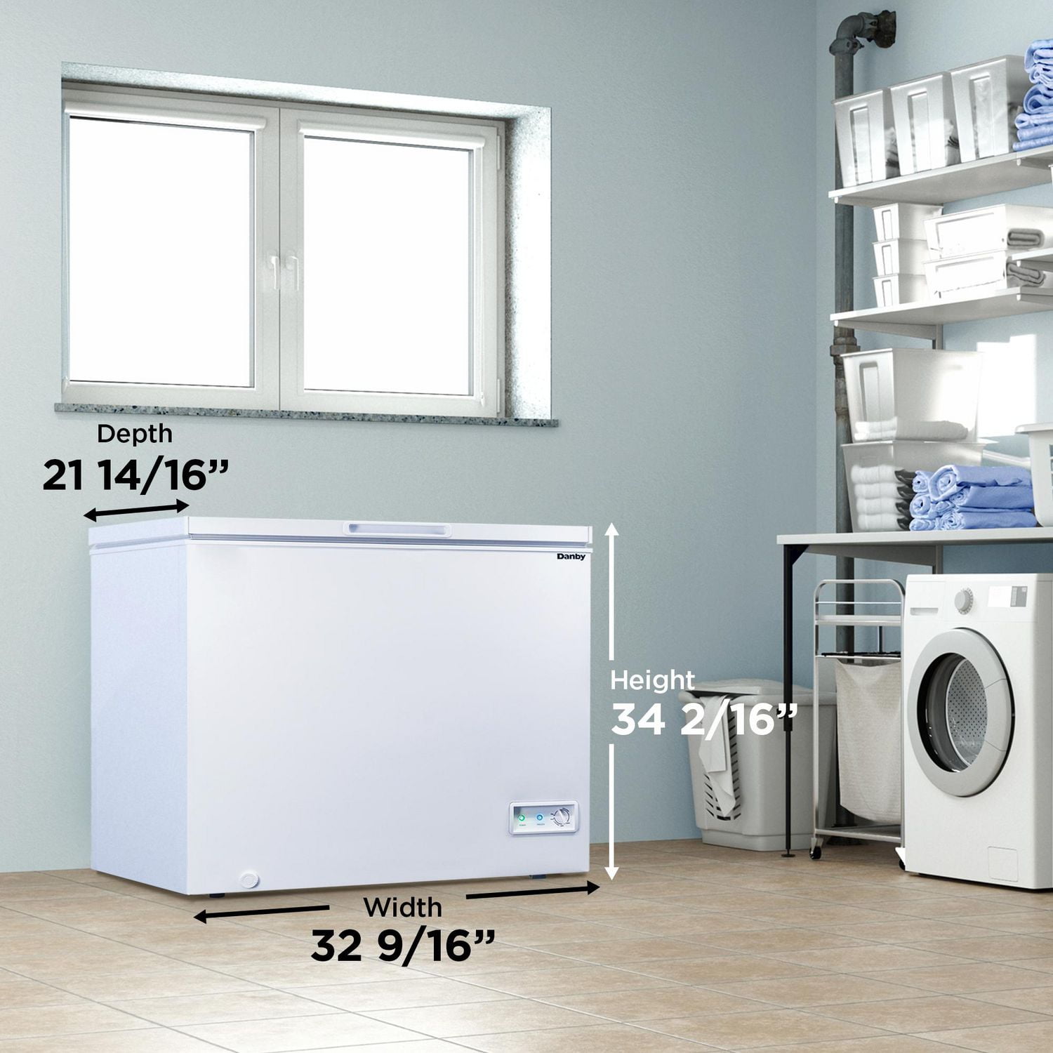 Danby DCF070A5WDB Congélateur coffre modèle carré de 7,0 pi3 en Blanc