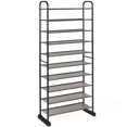 thumbnail image 1 of Costway 10-Tier Shoe Rack Space-saving Shoe Organizer W/Metal Frame Tower, 1 of 10