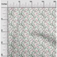 thumbnail image 2 of oneOone Rayon White Fabric Floral Sewing Craft Projects Fabric Prints By Yard 56 Inch Wide, 2 of 4