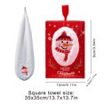 thumbnail image 3 of EGNMCR Christmas Decorations, Christmas Hand Towels Decorative Dish Towels Set For Drying Cleaning Cooking And Baking Embroidered Christmas Holiday Design Towels Gift Set Small bath, 3 of 6