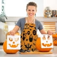 thumbnail image 3 of Tablier pour Femmes et Hommes, Motif Amusant d'Halloween, Robe de Cosplay Noire, 3 of 6
