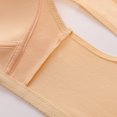 thumbnail image 4 of Saving Clearance 2025！Womens Plus Size Bras,Summer Clearance Bras for Womens,Woman's Solid Color Large Size Silk Thread Semi Fixed Cup Ventilate Bra Without Steel Rim, 4 of 4