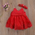 thumbnail image 3 of Princesse Fleur Fille Robe d'Été Tutu Anniversaire Fête Robes Baptême Dentelle Mariage Enfants Robe Formelle Robe 18-24 Mois, 3 of 8