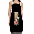 thumbnail image 1 of EGNMCR Apron Flower Letter Pattern Kitchen Fouling Apron Letter Print Series Apron Apron Apron, 1 of 1