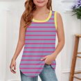 thumbnail image 4 of RXIRUCGD 2025 Vêtements d'Été pour Enfants Filles Décontracté Sans Manches Col Rond Imprimé, 4 of 5