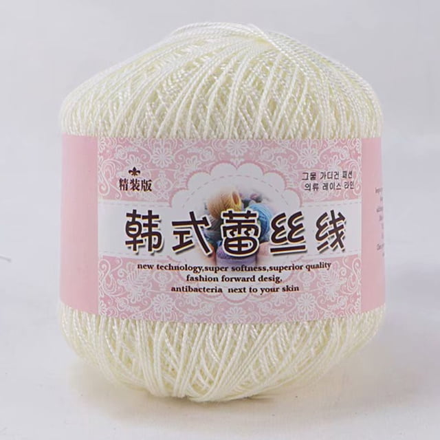 Wzzjkit Yarn for Crocheting Multicolor Lace Thread DIY Woven Mercerized Baby Fine Thread Crochet Yarn for Crocheting & Knitting, Gift Beginners and Adults, Yarn