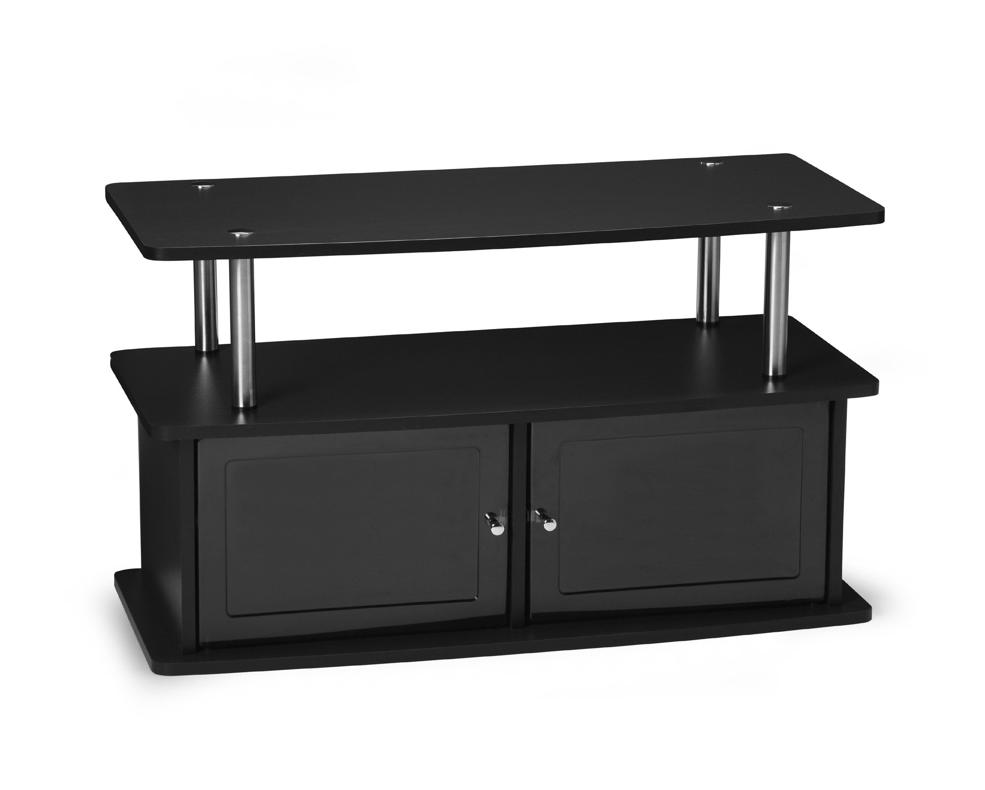 Convenience Concepts Designs2Go TV Stand with 2 Cabinets for Flat Panel TV's Up to 36-Inch or 80-Pound Black