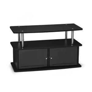 Convenience Concepts Designs2Go TV Stand with 2 Cabinets for Flat Panel TV's Up to 36-Inch or 80-Pound Black