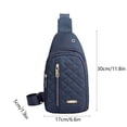 thumbnail image 3 of Chmadoxn Office Storage & Organization,Closet Organizers and Storage, Fashionable Embroidery Diamond Shoulder Bag Large Capacity Watertight Backpack With Data Hole shoulder messenger pouch, 3 of 6