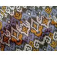 thumbnail image 4 of oneOone Silk Tabby Fabric Diamond & Swirl Ikat Decor Fabric Printed BTY 42 Inch Wide, 4 of 4