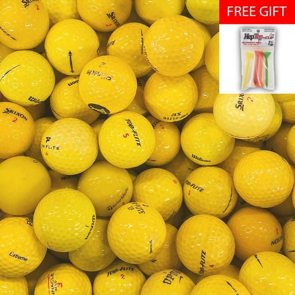 Mulligan - 77 balles de golf récupérées Balles AAA, Jaune