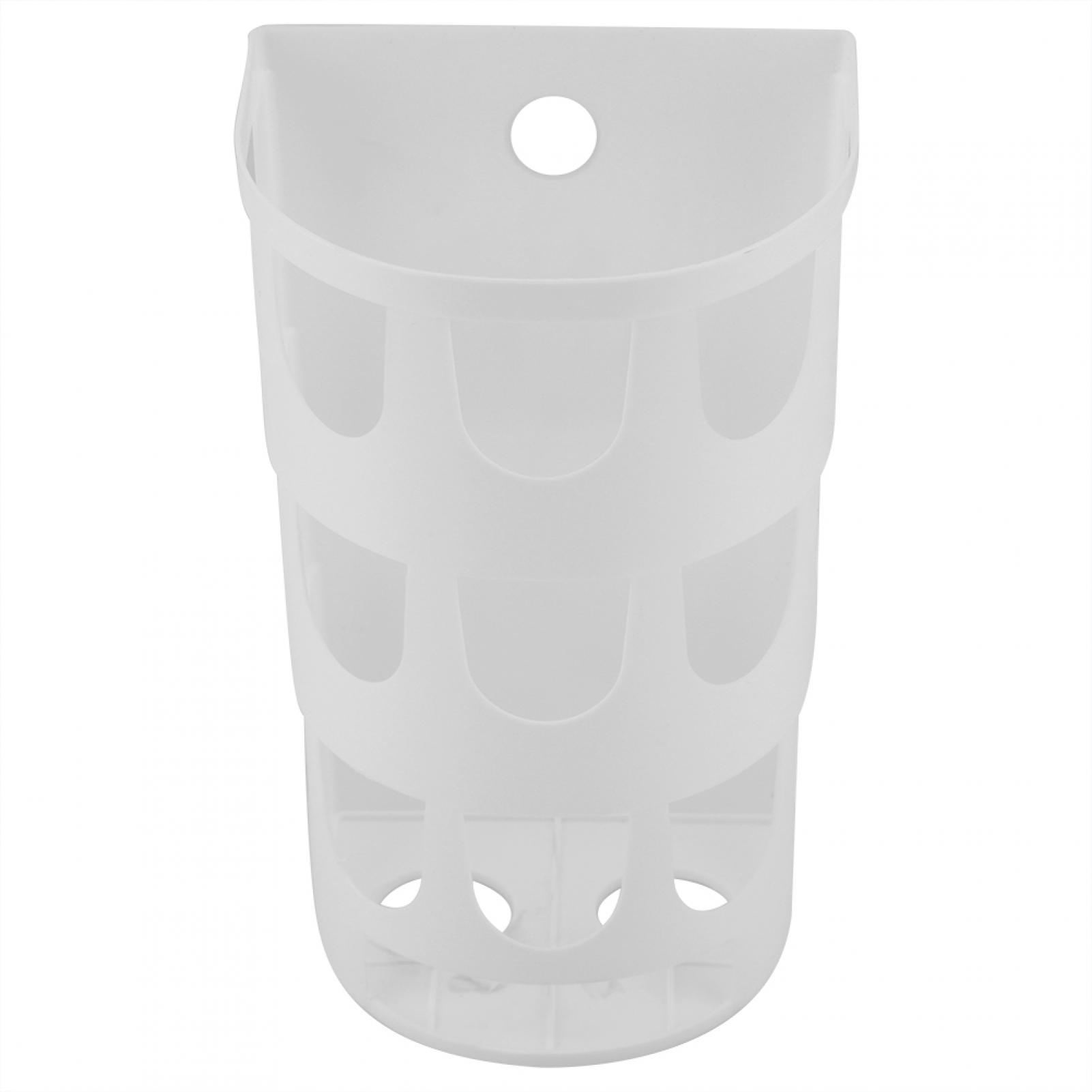Viccilley Trash Bag Storage Box Plastic Wall-mounted Trash Bag Rubbish Bags Storage Box Kitchen Bedroom Bathroom(White)