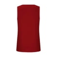thumbnail image 4 of Besolor Débardeur pour Femme Grande Taille Col Rond Sans Manches Chandails Basiques devant Plissé Décontracté Sortie Blouse d'Été T-Shirts, 4 of 6