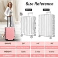 thumbnail image 3 of Valise Enregistrée Cadre en Aluminium avec Roues PC ABS Coque Rigide Sans Fermeture Éclair avec Serrure TSA 28 Pouces Rose, 3 of 12