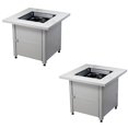 thumbnail image 1 of Endless Summer Table de Foyer à Gaz 30 Pouces avec Couvercle, Verre Noir (2 Pack), 1 of 7