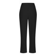 thumbnail image 3 of Birdeem Womens Solid Color Drawstring High Waist Pocket Loose Large Size Cotton Casual Pants, 3 of 6