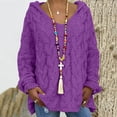 thumbnail image 1 of RKSTN Sweaters for Women Fashion Loose Large Size Color Hood Long Sleeves Sweater Tops Fall Sweaters, 1 of 7