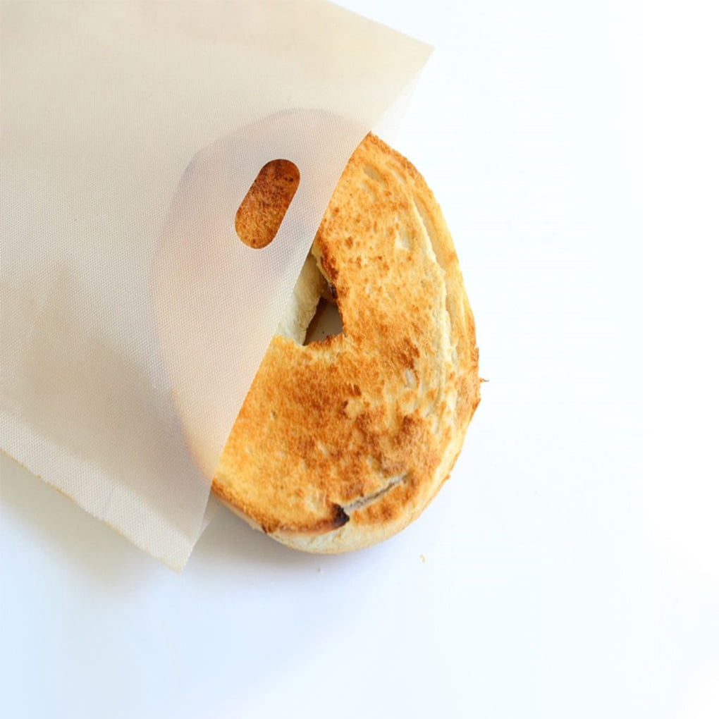 Toaster Bag Reusable Bread Pocket Portable Washable Sandwich Baking Pouch for Camping Barbecue