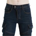 thumbnail image 3 of Pantalon de Moto Anti-Chute avec Équipement de Protection Jeans de Course Tout-Terrain en Denim Imperméable, 3 of 8