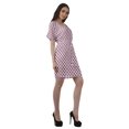 thumbnail image 4 of Moomaya Robes Décontractées pour Femmes Courtes Imprimées Robe Fluide à Col en V pour Femmes Grande Taille, 4 of 6