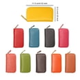 thumbnail image 3 of Leather Key Case Card Holder Zipper Solid Purses Solid Color Soft Color Purse Wallet Car Keys Holder Fashion Pouch Men Women Housekeeper Red, 3 of 9