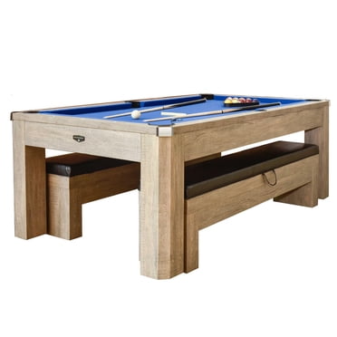 Newport 7-ft Pool Table Combo Set with Benches