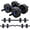 Blue, variant on Soozier Adjustable Dumbbell Set, 3 in 1 Weights Set for Home Gym, 33lb